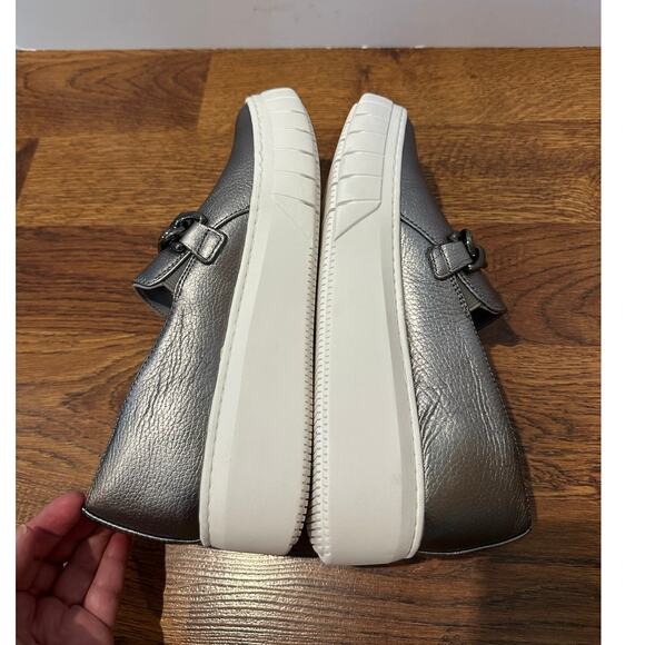 Naturalizer Women's Daphne Leather Platform Loafers - Gunmetal Size 10 Modern - Picture 6 of 11